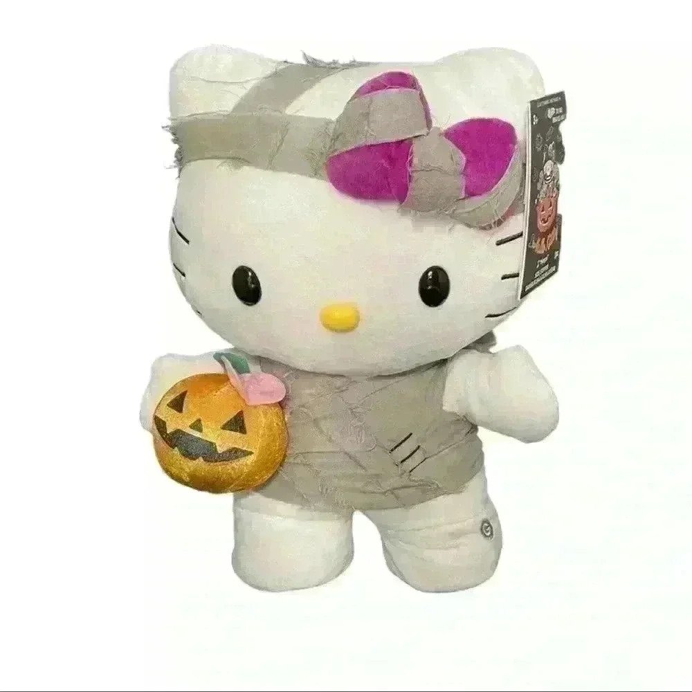 🎃NWT Hello Kitty Side Stepper Bundle Mummy & Black Cat Musical Dancing Plush